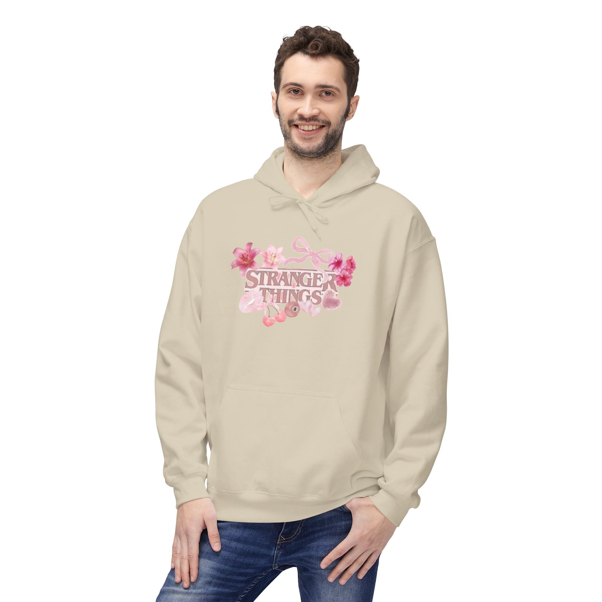 Stranger Things Floral Hoodie