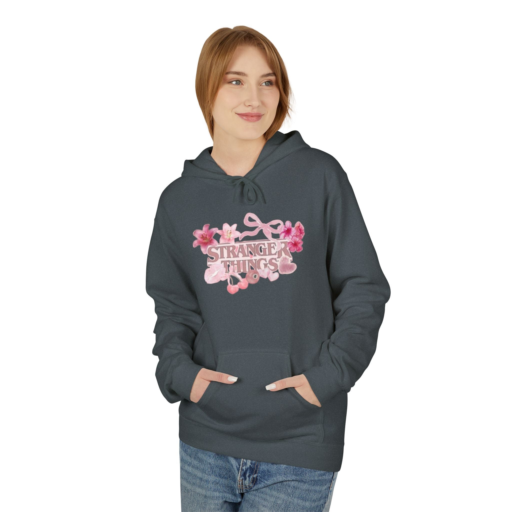 Stranger Things Floral Hoodie