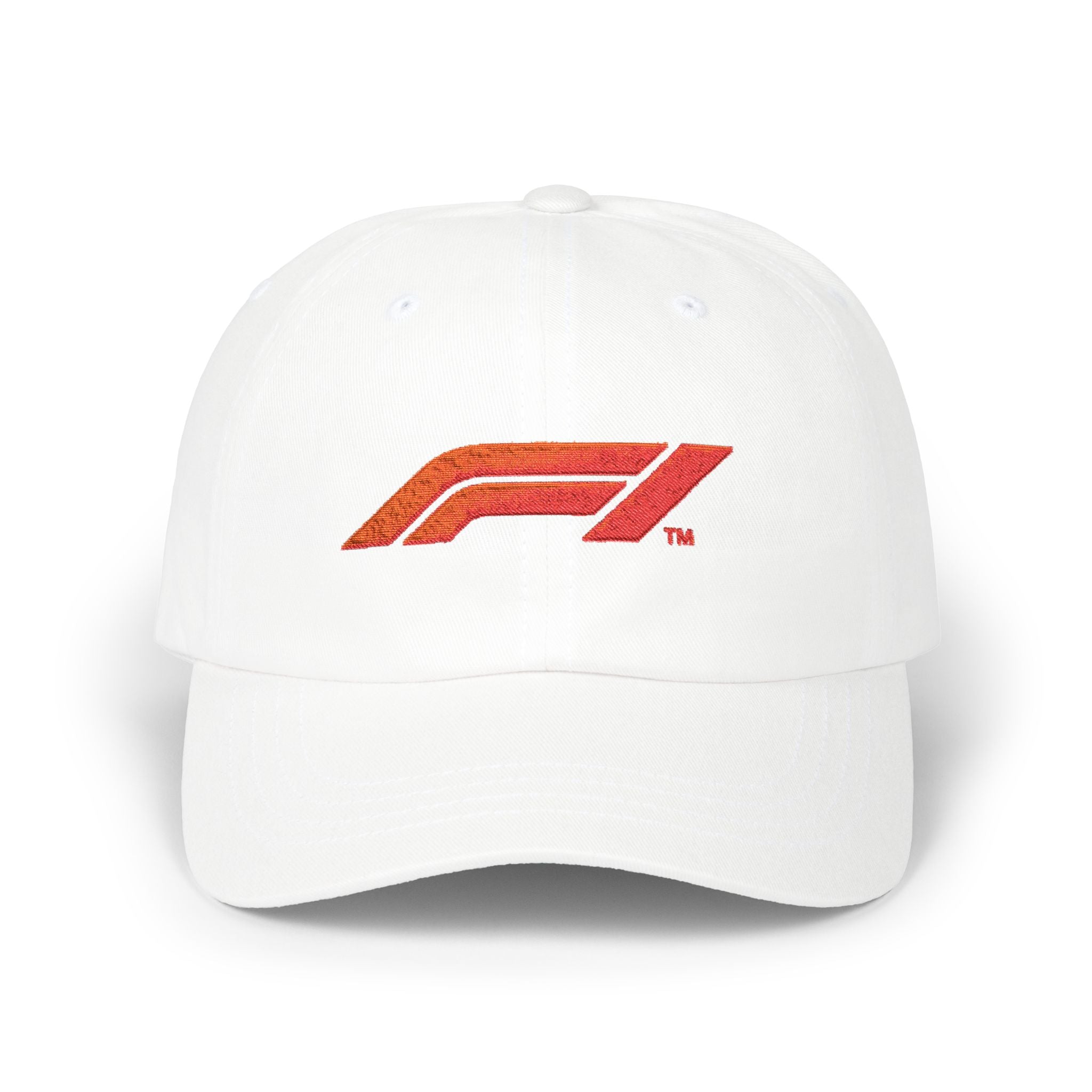 F1 Logo White Dad Cap – Vintage Racing Baseball Hat