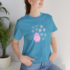 Cute Pink Blob Character Tee