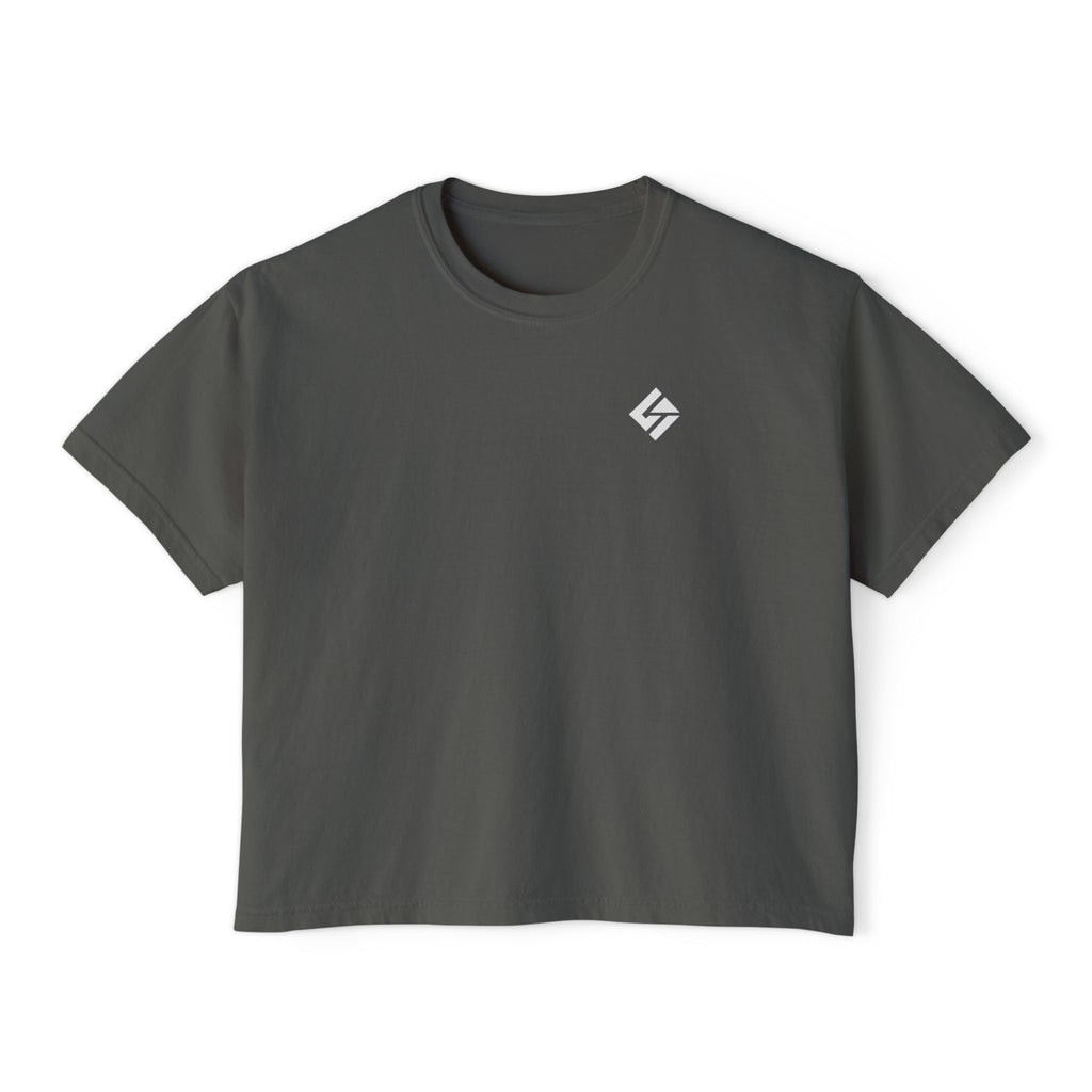 Keep Flying Butterfly Boxy Tee — Women's Inspirational Graphic T‑Shirt