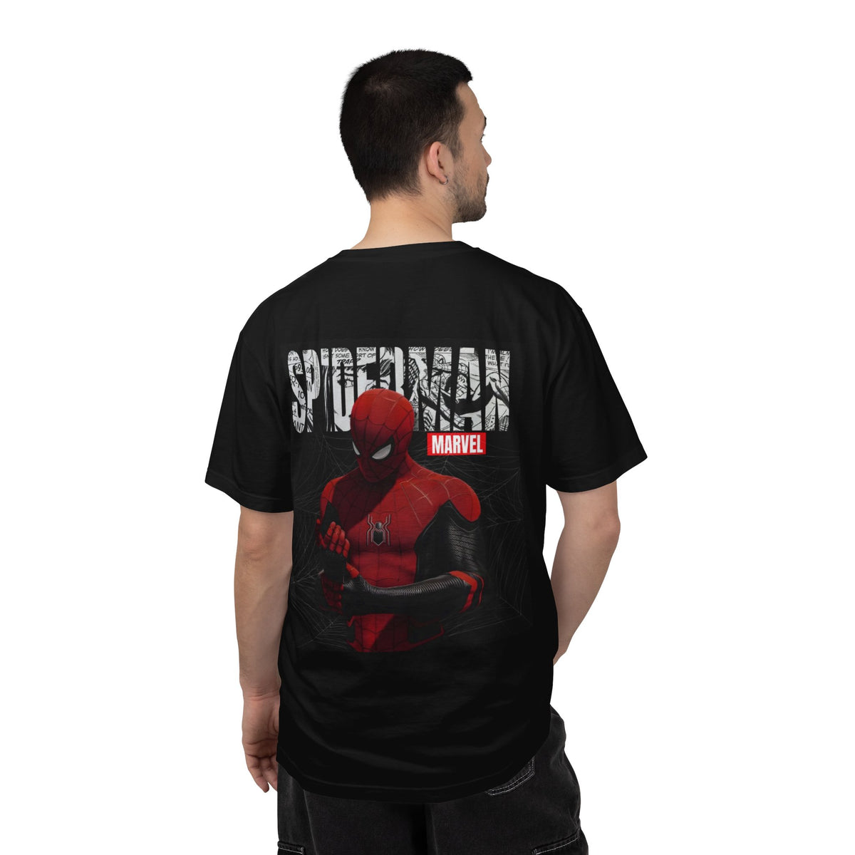 Spider-Man Graphic T-Shirt — Marvel Spider Man Chest & Back Print