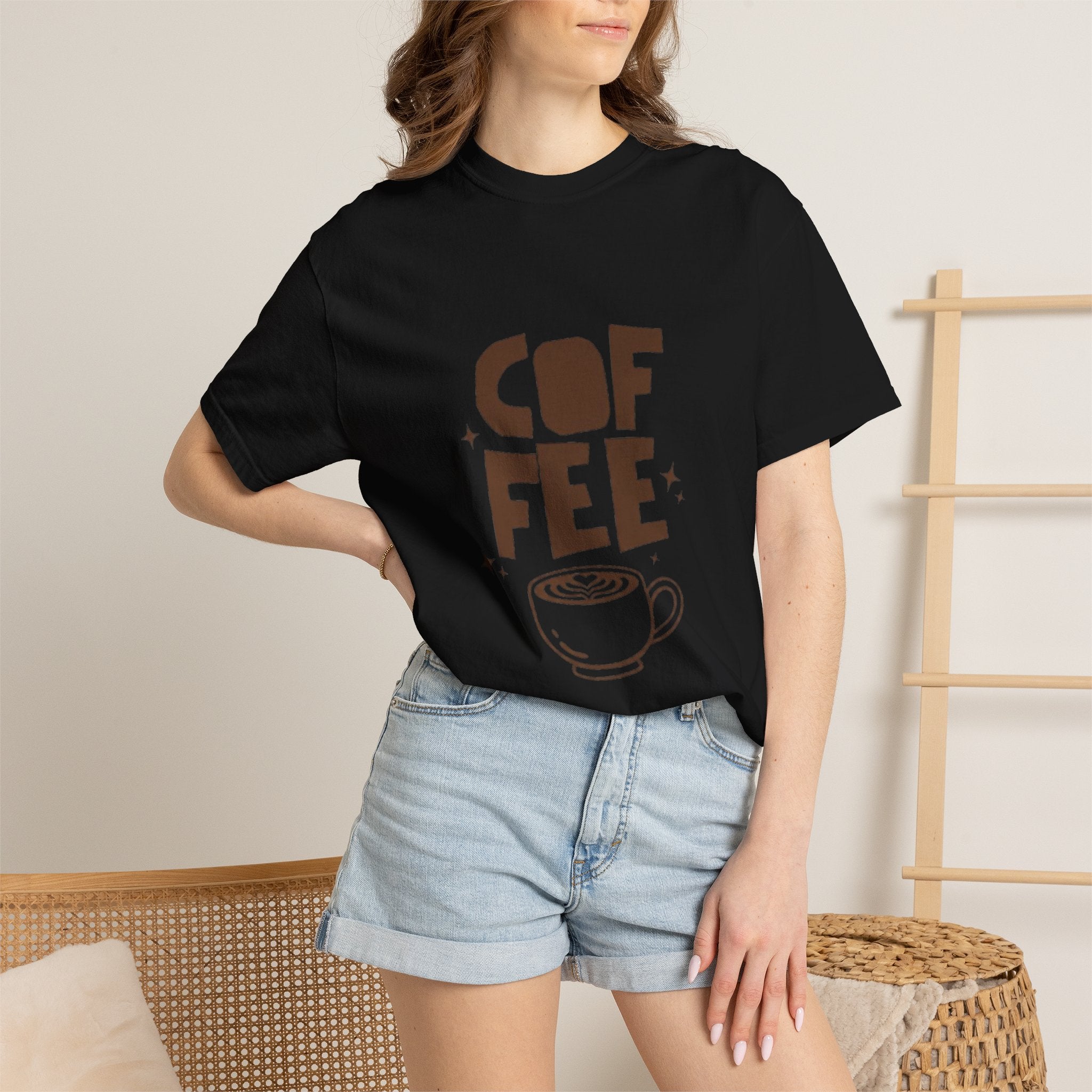 Coffee Cup T-Shirt — 'COFFEE' Retro Mug Graphic Tee