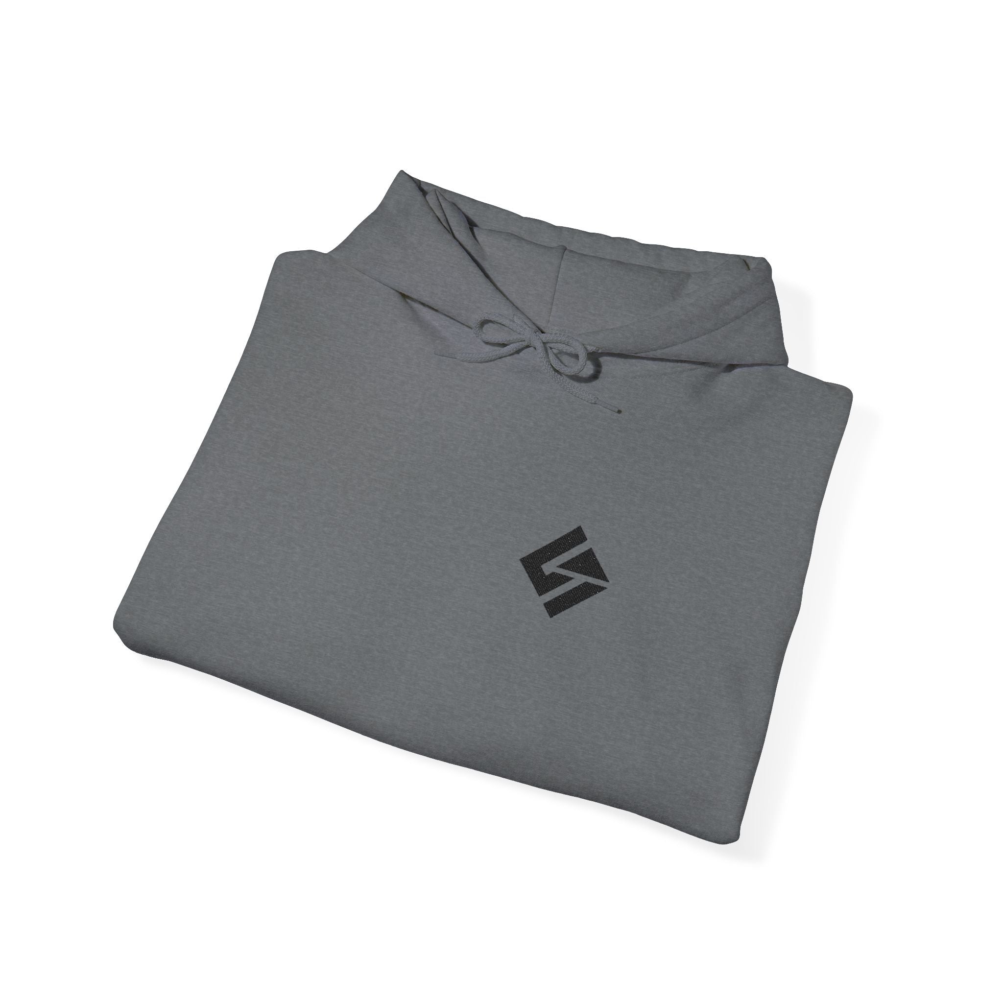 Minimalist Logo Hoodie — Small Chest Emblem Casual Pullover