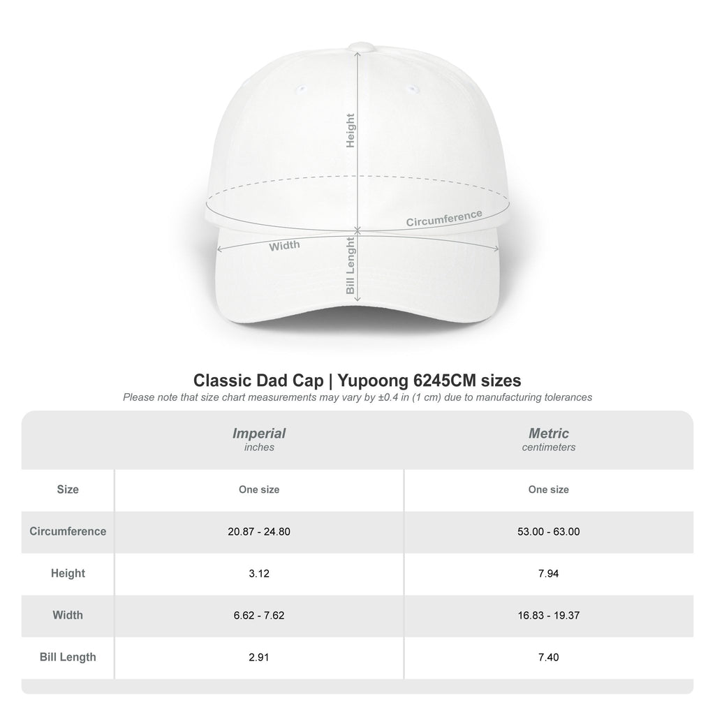 Minimalist Embroidered Logo Dad Cap — Classic White Baseball Hat