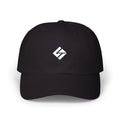 Embroidered Minimalist Logo Dad Cap — Classic Black Baseball Hat