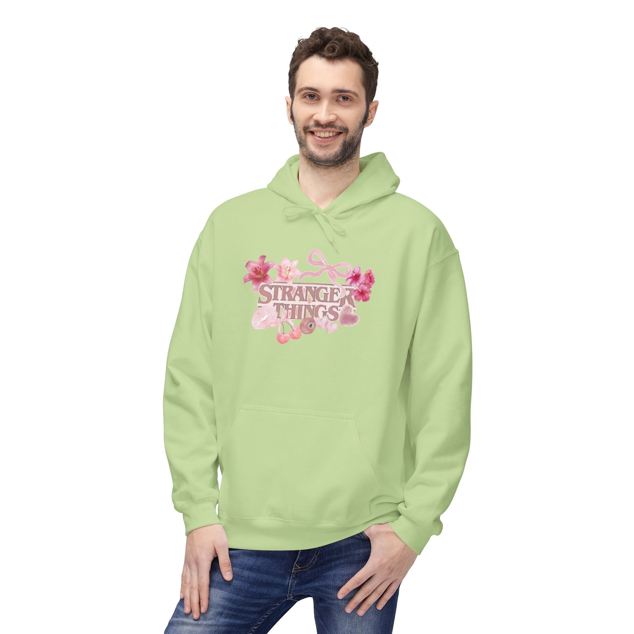 Stranger Things Floral Hoodie