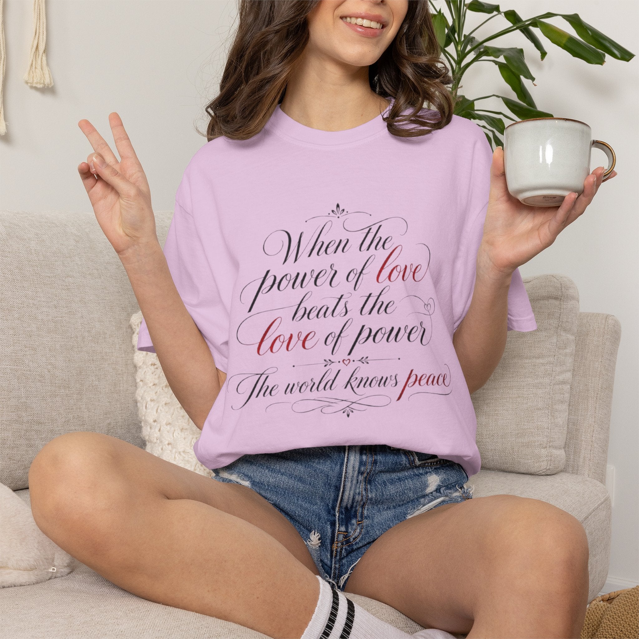 Power Meets Peace Tee