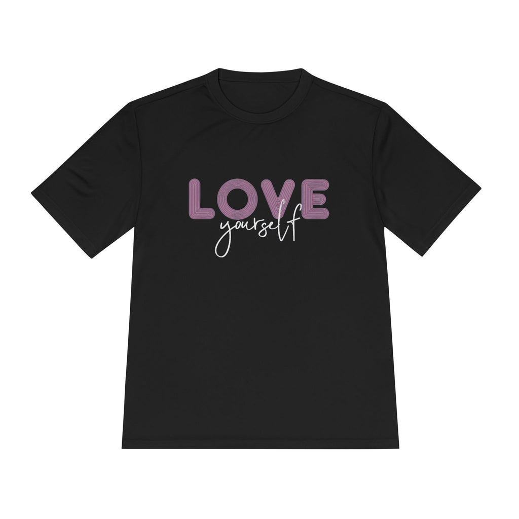 Love Yourself Tee — Pink Script Inspirational Self-Love Shirt