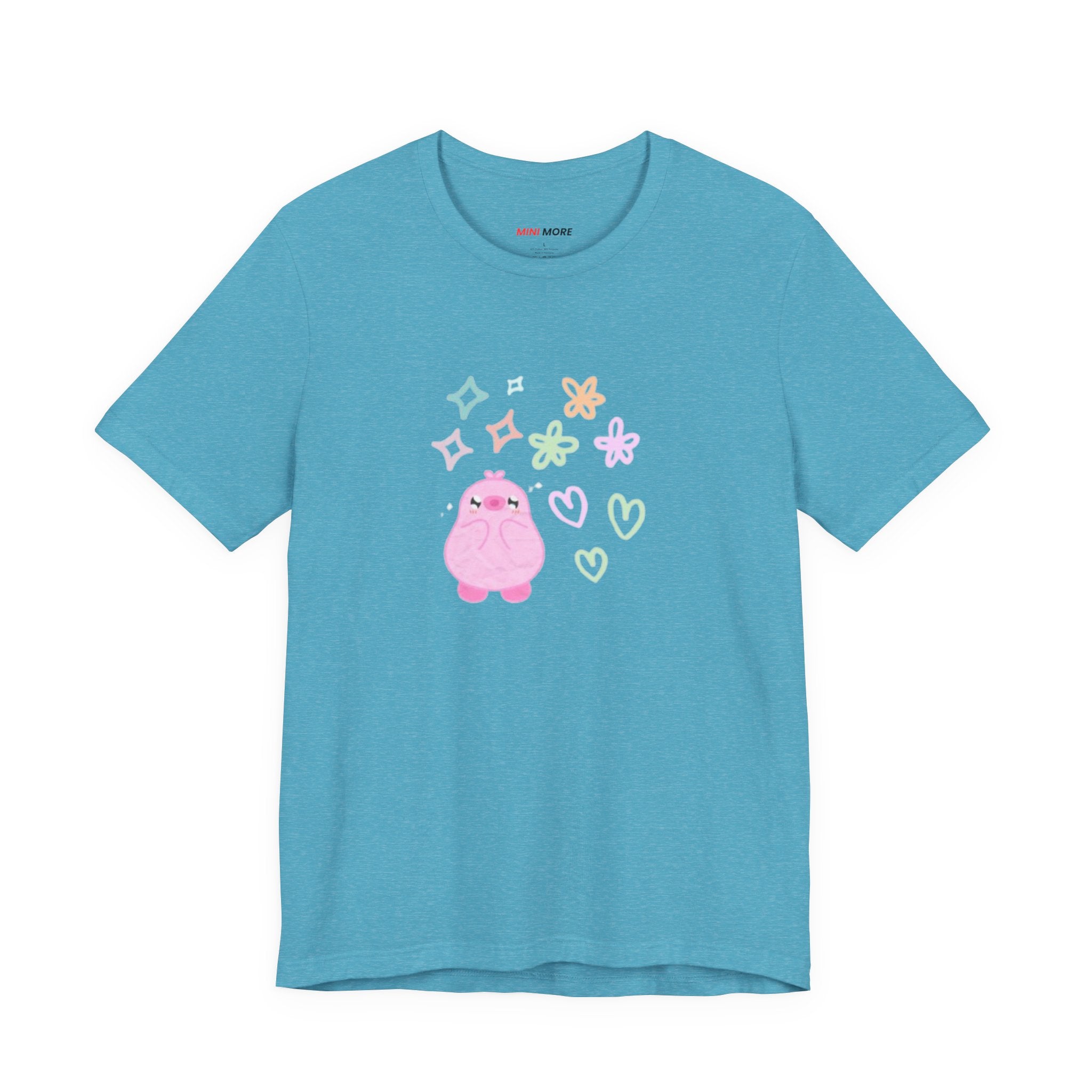 Cute Pink Blob Character Tee