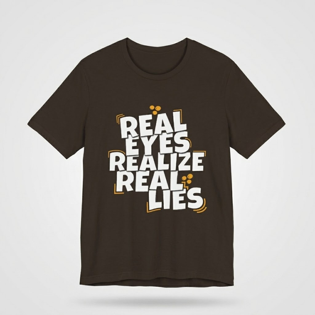Real Eyes Realize Real Lies Graphic Tee