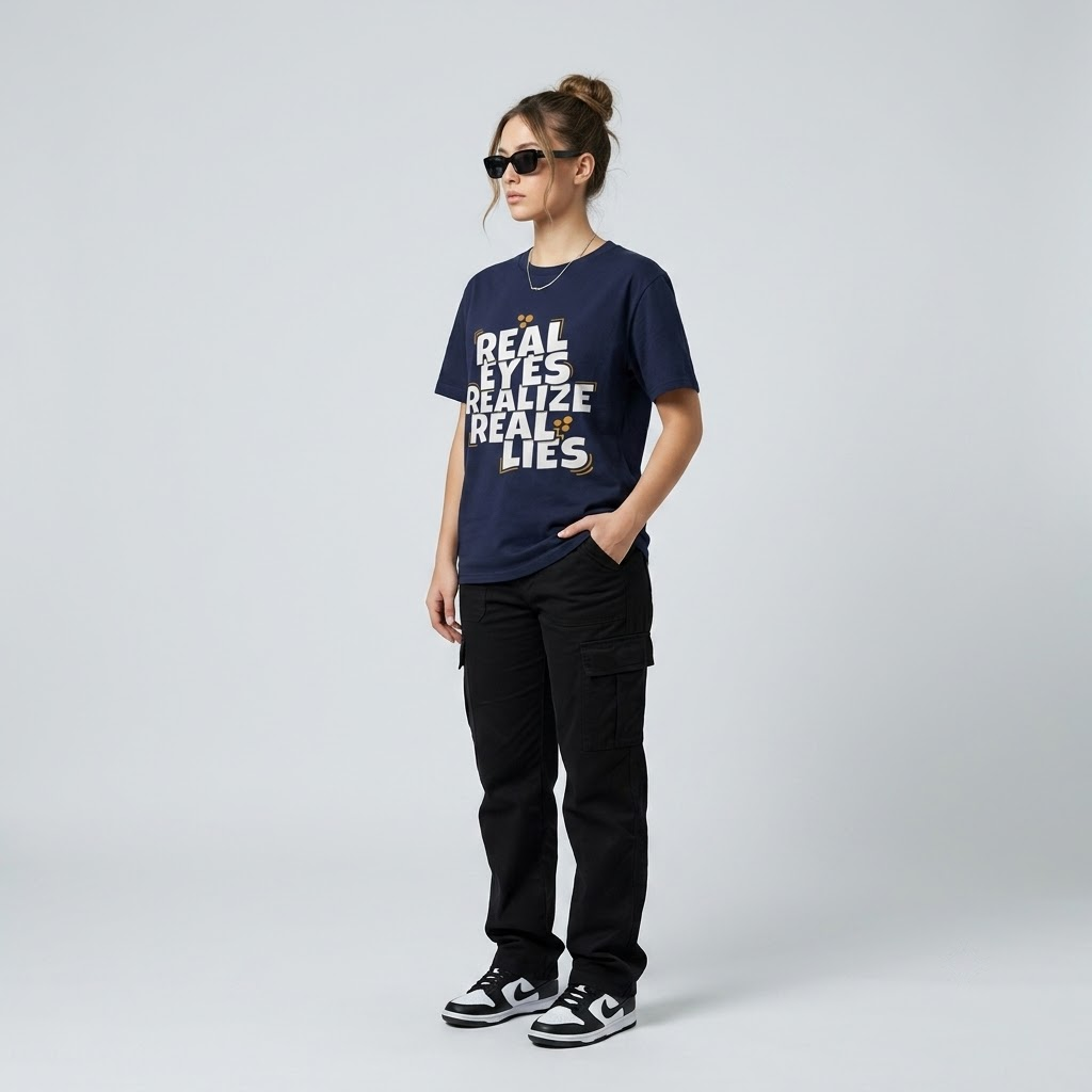Real Eyes Realize Real Lies Graphic Tee