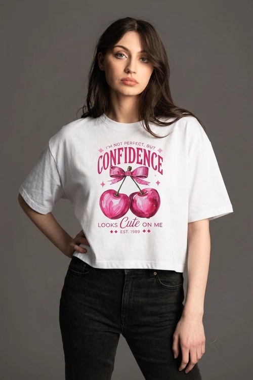 Cherry Coquette Boxy Vintage Tee