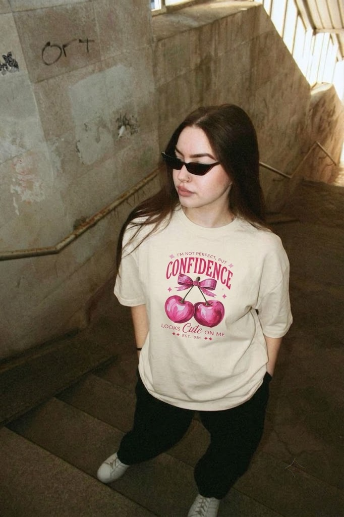 Cherry Coquette Boxy Vintage Tee