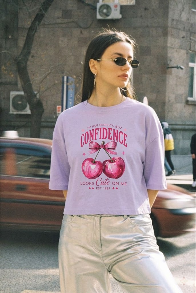 Cherry Coquette Boxy Vintage Tee