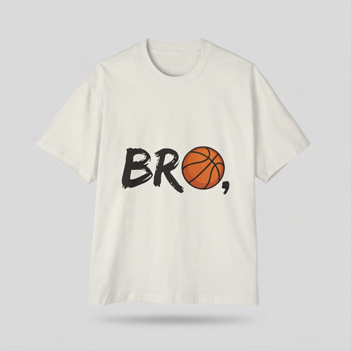 "Bro," Basketball Graphic Tee