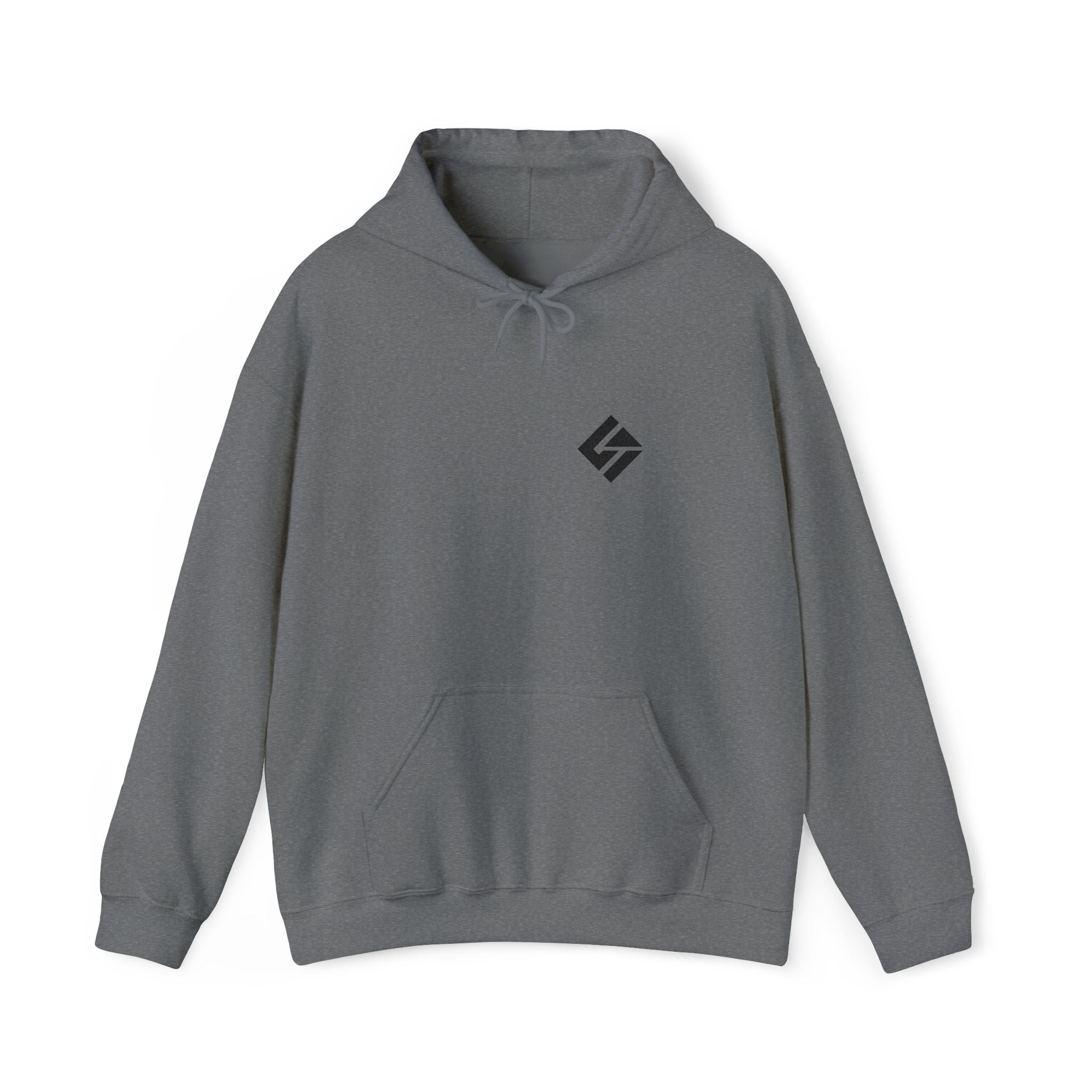Minimalist Logo Hoodie — Small Chest Emblem Casual Pullover