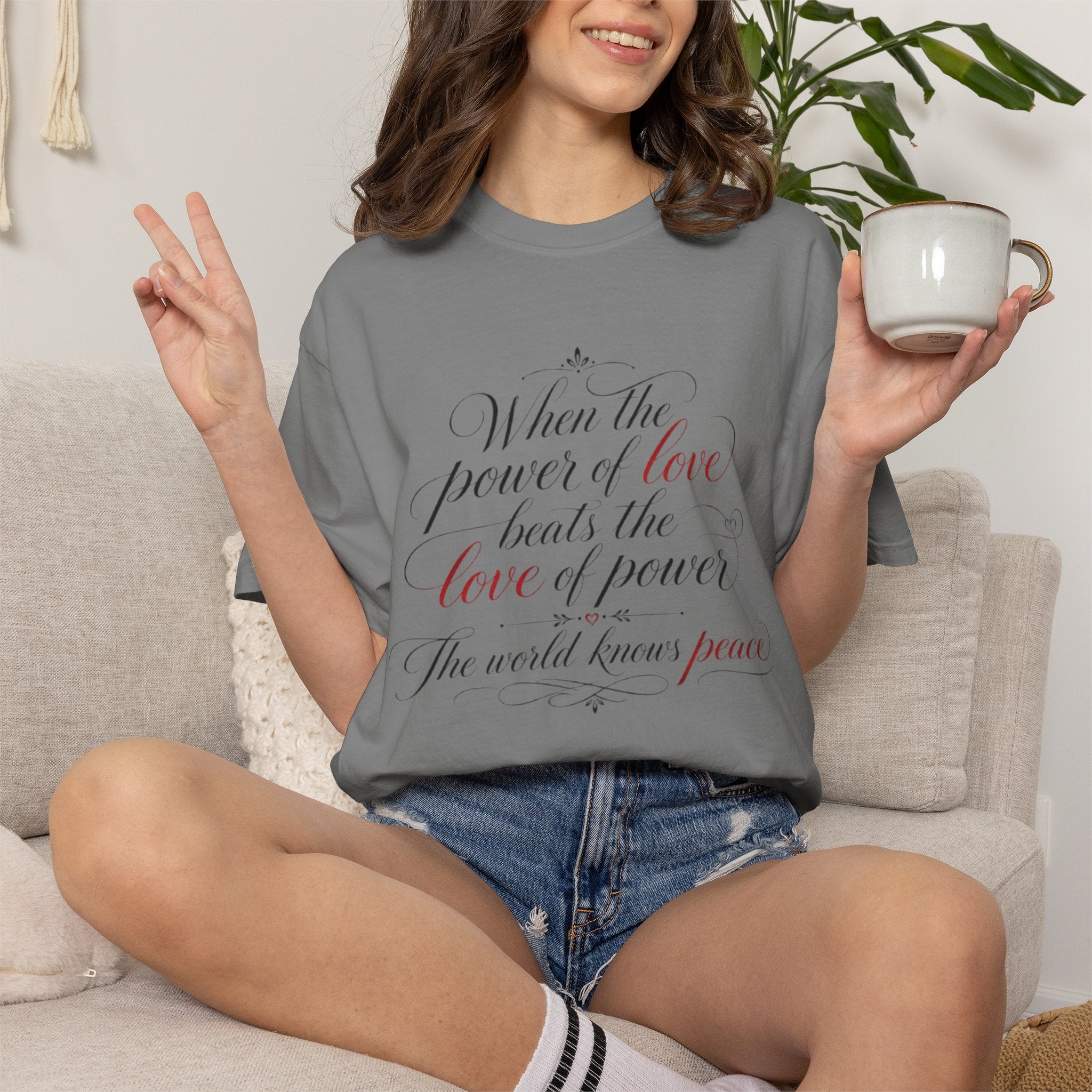 Power Meets Peace Tee