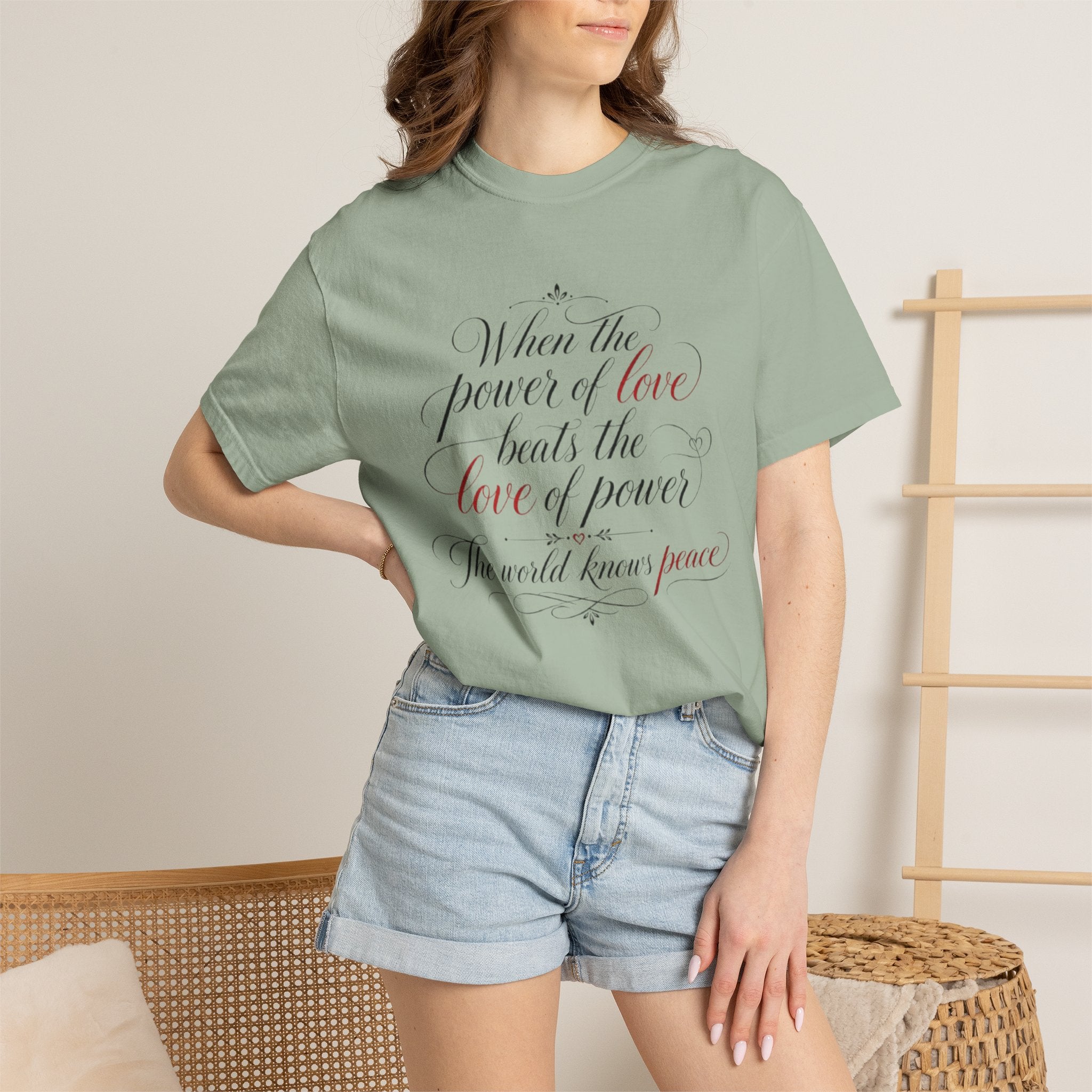 Power Meets Peace Tee
