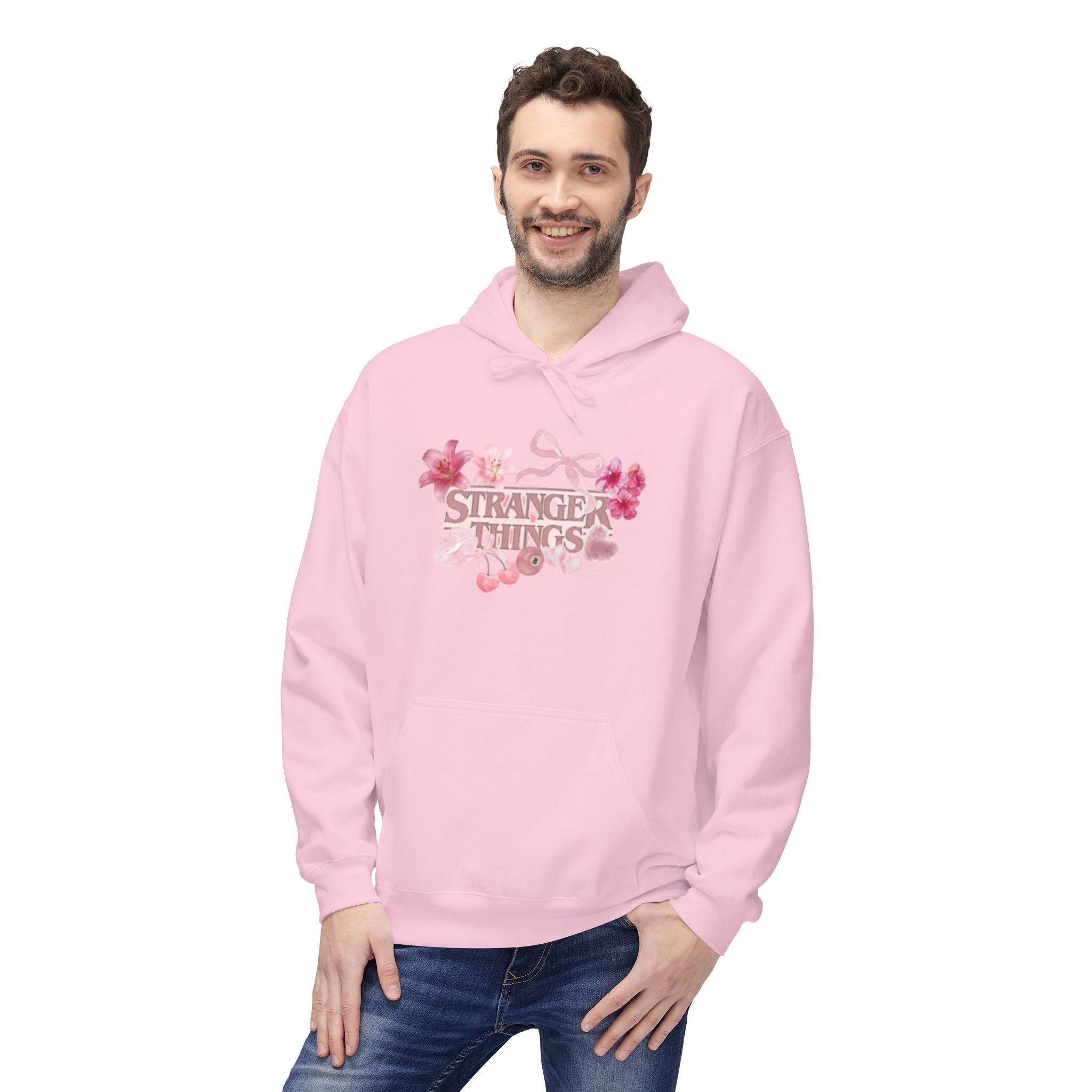 Stranger Things Floral Hoodie