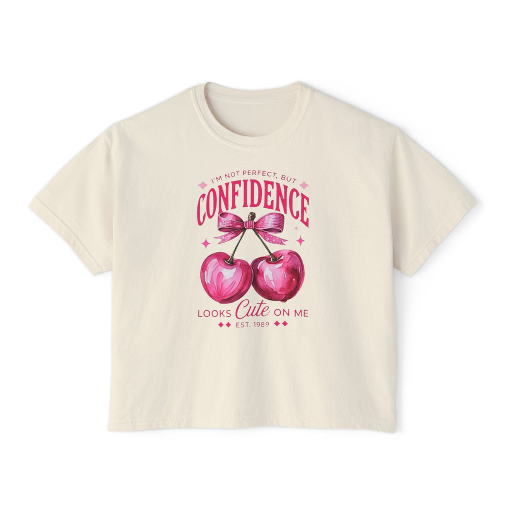 Confidence Cherry Boxy Tee