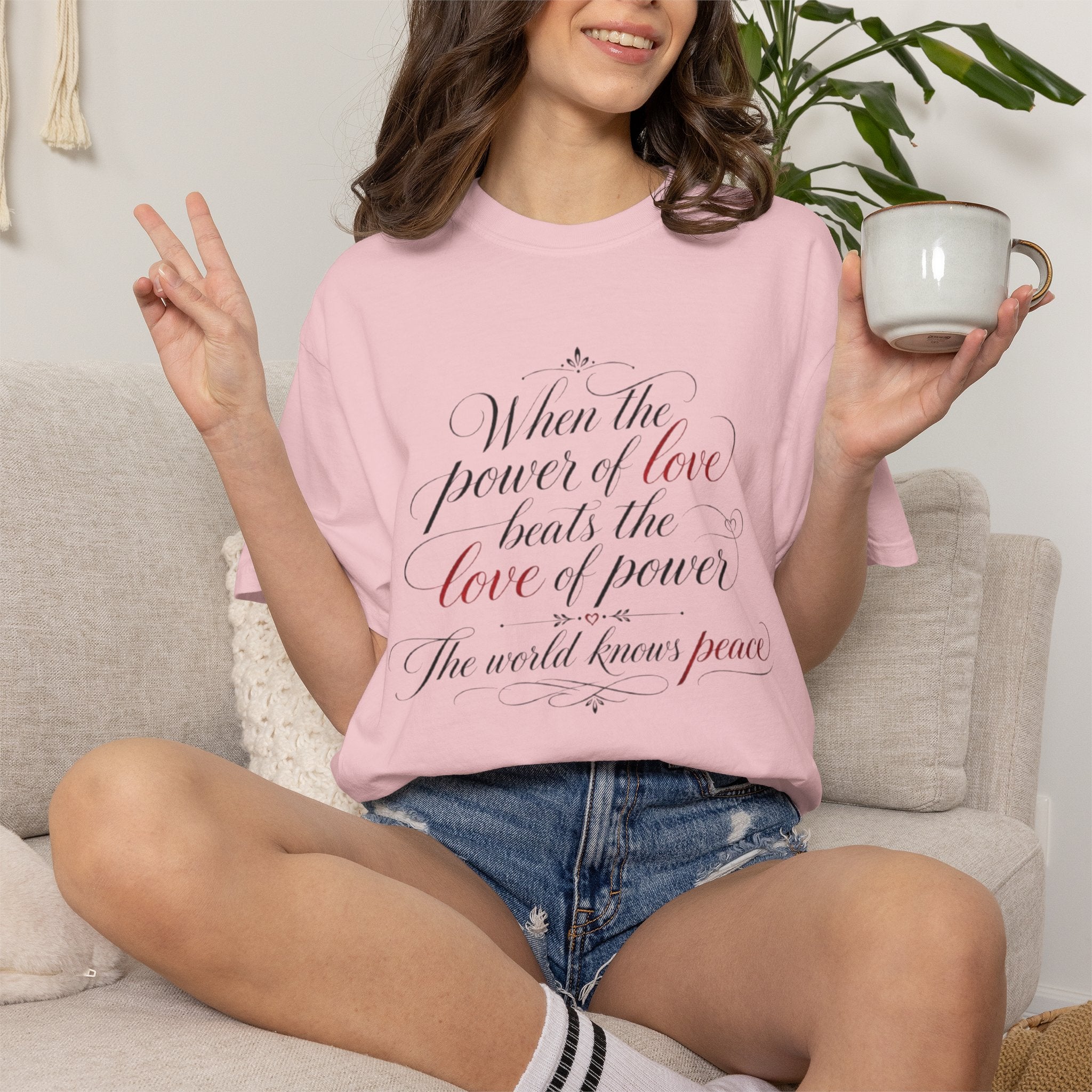 Power Meets Peace Tee