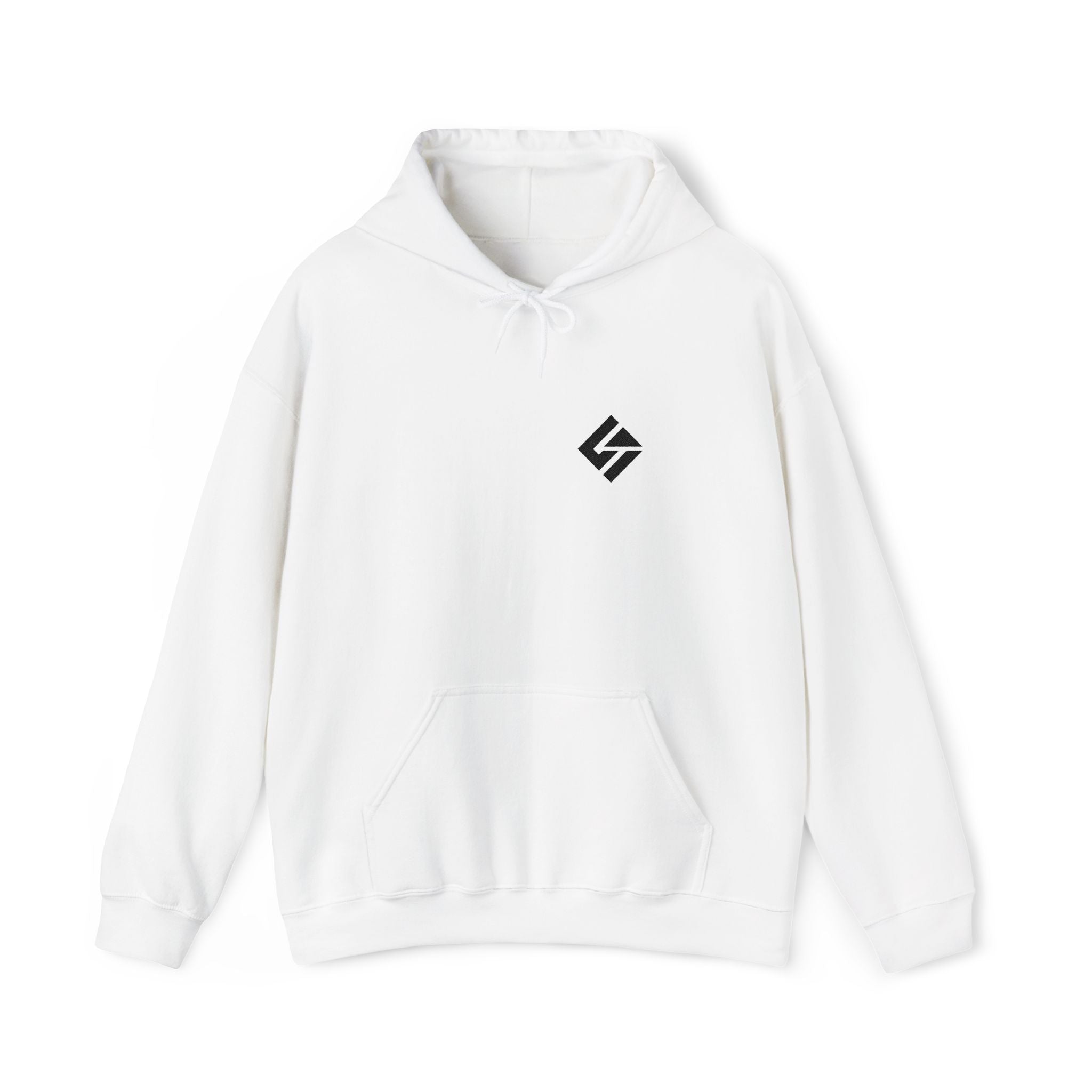 Minimalist Logo Hoodie — Small Chest Emblem Casual Pullover