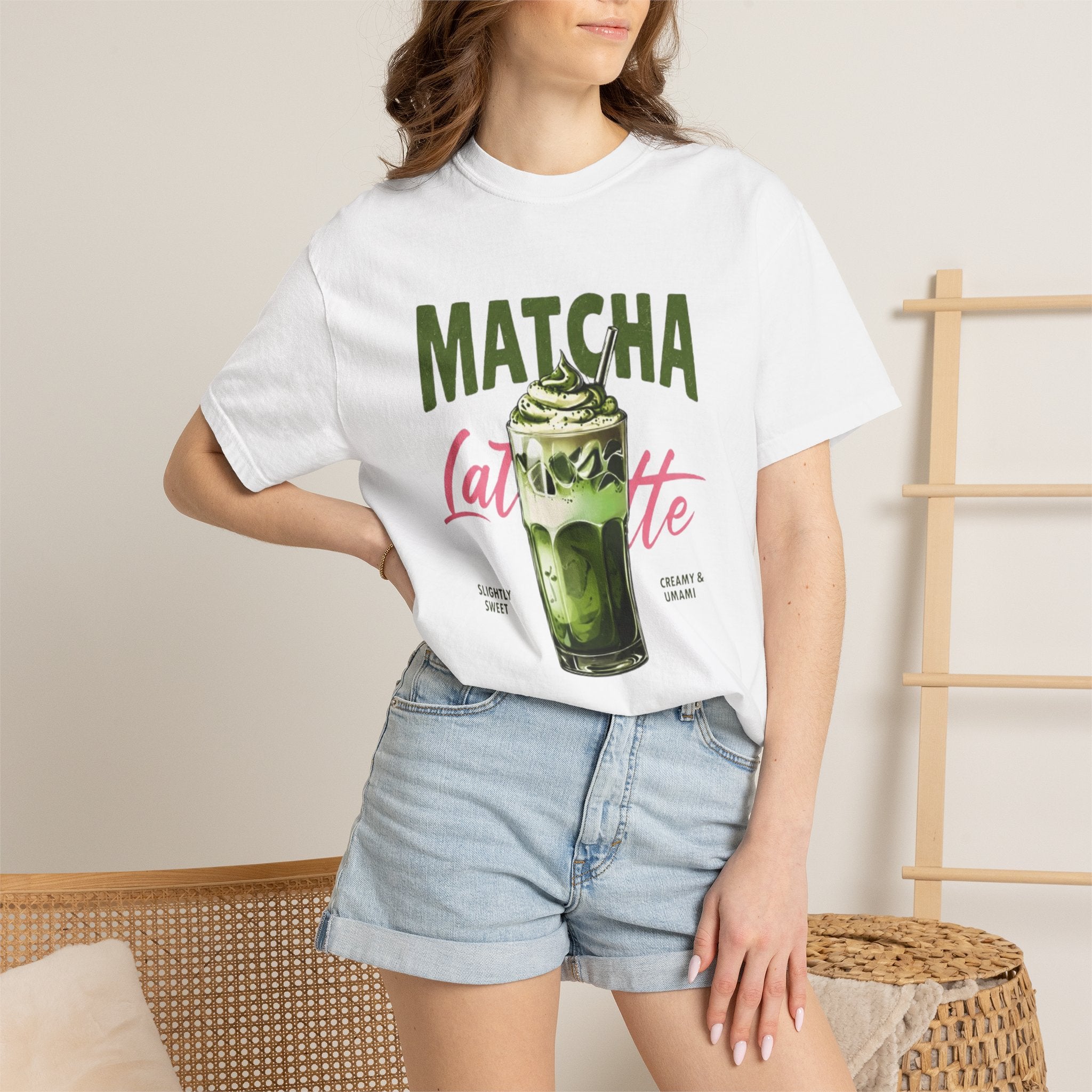 Matcha Latte T-Shirt — Vintage Matcha Drink Graphic Tee