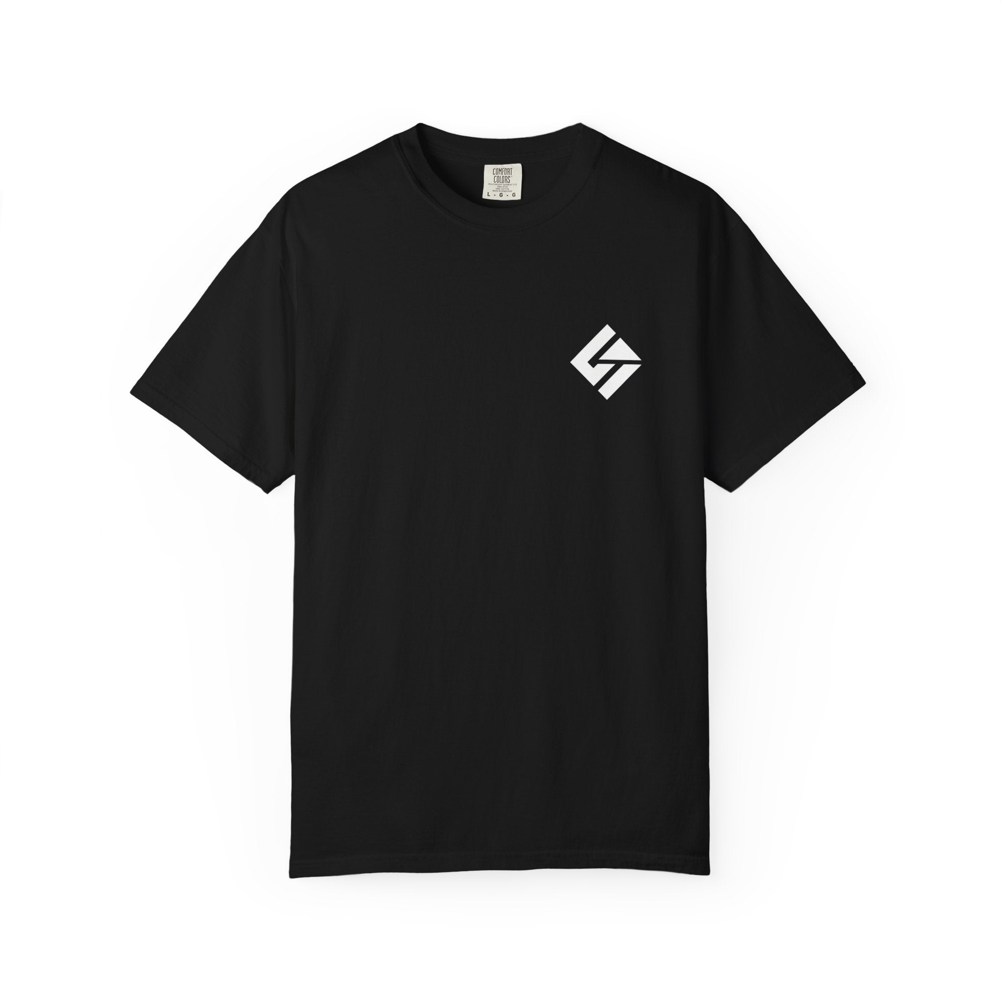 Minimal Geometric Logo T-Shirt — Small Chest Emblem