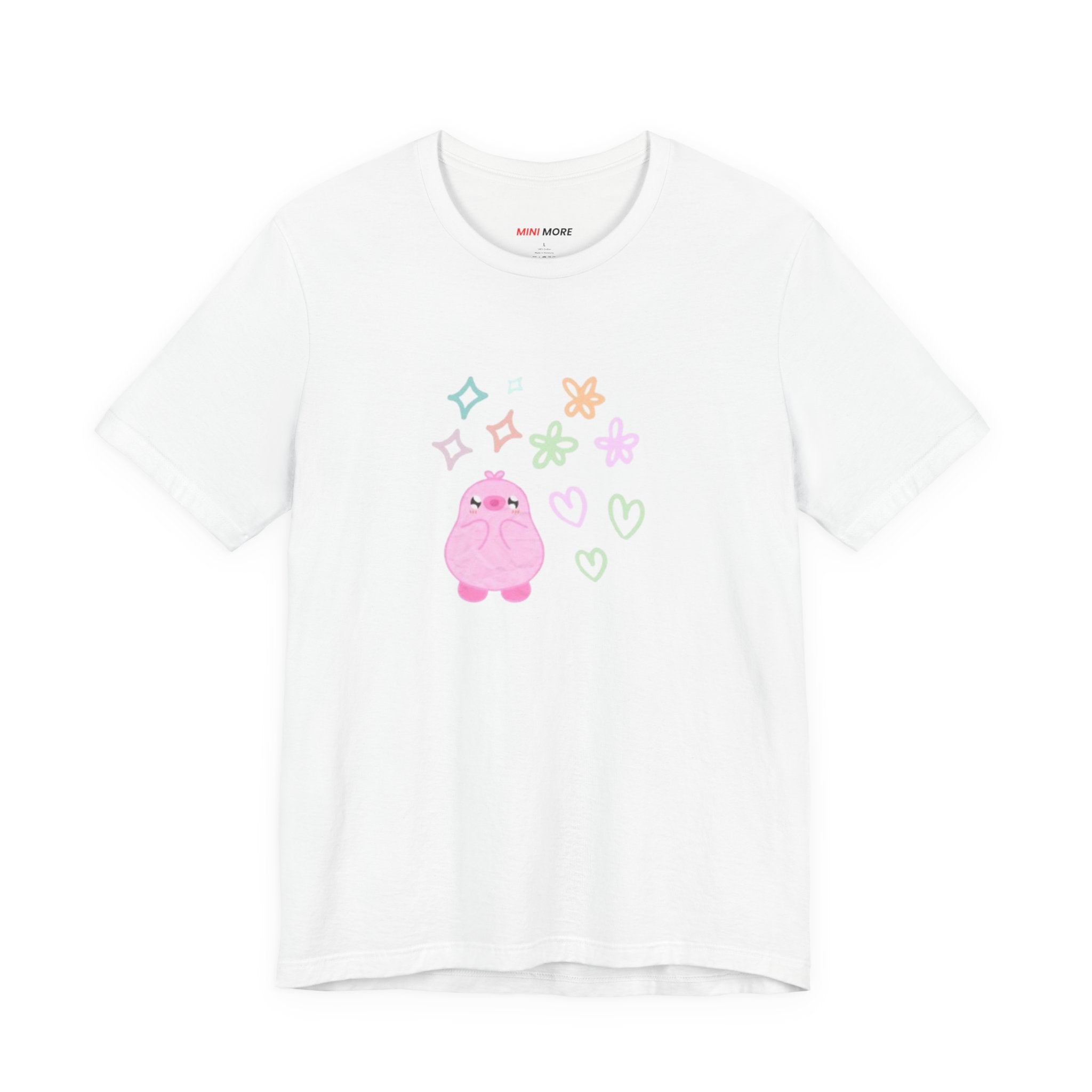 Cute Pink Blob Character Tee