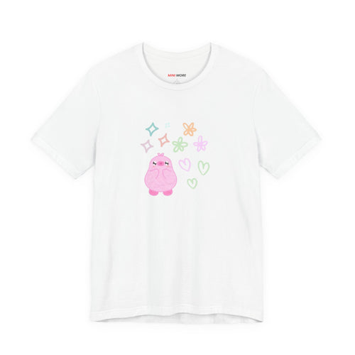 Cute Pink Blob Character Tee