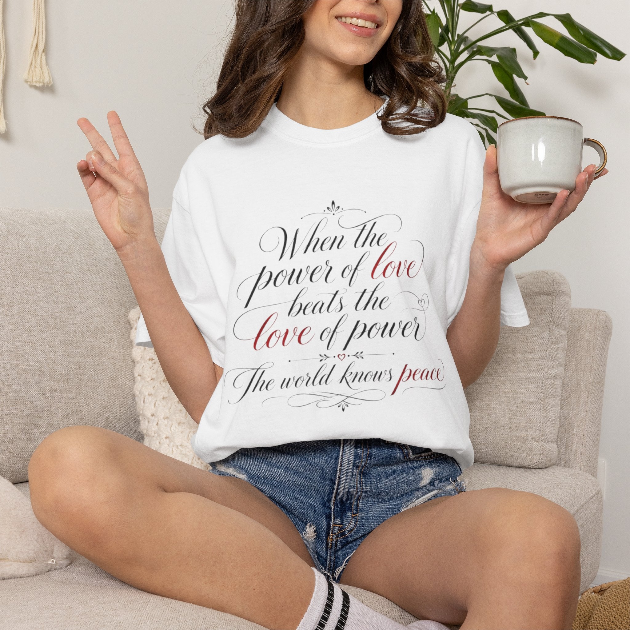 Power Meets Peace Tee