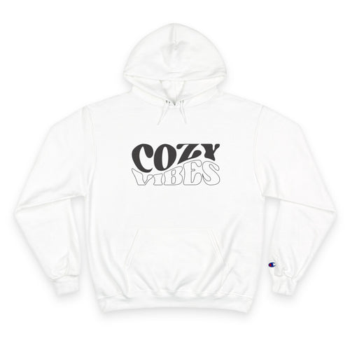 Cozy Vibes Hoodie — Relaxed Retro Graphic Champion Hoodie