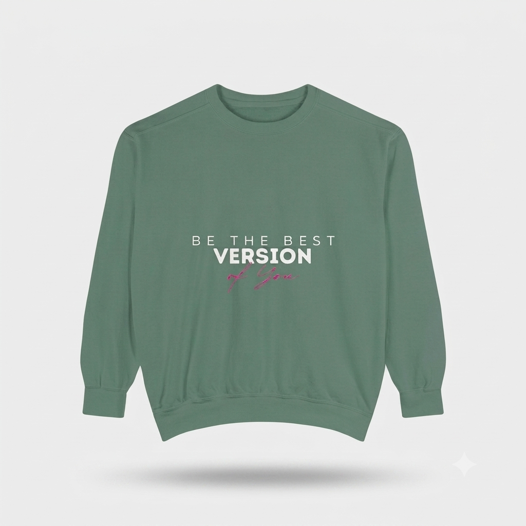 Be The Best Version Sweatshirt — Inspirational Crewneck
