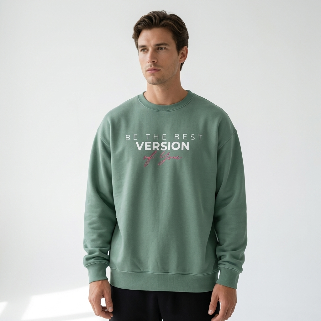 Be The Best Version Sweatshirt — Inspirational Crewneck